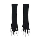Maxbell Halloween Costume Paw Gloves Paw Gloves for Party Supplies Stage Performance Argent nail