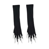 Maxbell Halloween Costume Paw Gloves Paw Gloves for Party Supplies Stage Performance Argent nail