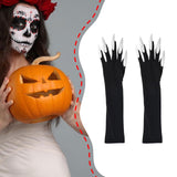 Maxbell Halloween Costume Paw Gloves Paw Gloves for Party Supplies Stage Performance Argent nail