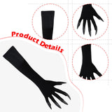 Maxbell Halloween Costume Paw Gloves Paw Gloves for Party Supplies Stage Performance black nail