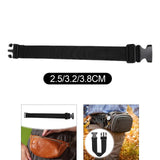Maxbell Fanny Pack Extender Strap with Buckle Hooks Extension for Shoulder Pouch Bag 35cmx2.5cm