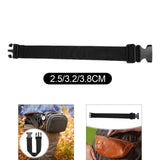 Maxbell Fanny Pack Extender Strap with Buckle Hooks Extension for Shoulder Pouch Bag 35cmx2.5cm