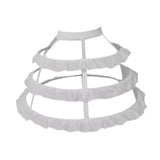 Maxbell Hoop Skirt Petticoat Liner Women Hoops Pannier Petticoat for Prom Dress Gown