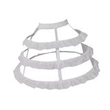 Maxbell Hoop Skirt Petticoat Liner Women Hoops Pannier Petticoat for Prom Dress Gown