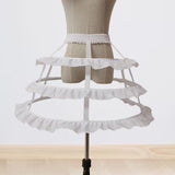 Maxbell Hoop Skirt Petticoat Liner Women Hoops Pannier Petticoat for Prom Dress Gown