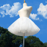 Maxbell Petticoat Skirt Ballet Short Lolita Skirt Support for Princess Wedding Party 35cm