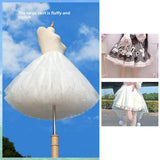 Maxbell Petticoat Skirt Ballet Short Lolita Skirt Support for Princess Wedding Party 35cm