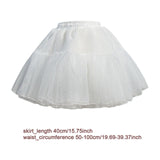 Maxbell Petticoat Skirt Ballet Short Lolita Skirt Support for Princess Wedding Party 40cm