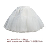 Maxbell Petticoat Skirt Ballet Short Lolita Skirt Support for Princess Wedding Party 50cm