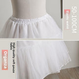 Maxbell Petticoat Skirt Ballet Short Lolita Skirt Support for Princess Wedding Party 50cm