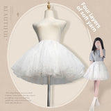 Maxbell Petticoat Skirt Ballet Short Lolita Skirt Support for Princess Wedding Party 50cm