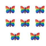 Maxbell 8Pcs Rainbow Butterfly Hair Clips Cute for Masquerade Hair Styling Accessory