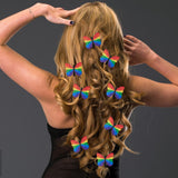 Maxbell 8Pcs Rainbow Butterfly Hair Clips Cute for Masquerade Hair Styling Accessory