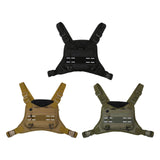 Maxbell Front Chest Bag Multifunction Antitheft Chest Rig for Travel Climbing Hiking black