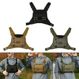 Maxbell Front Chest Bag Multifunction Antitheft Chest Rig for Travel Climbing Hiking black