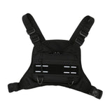 Maxbell Front Chest Bag Multifunction Antitheft Chest Rig for Travel Climbing Hiking black