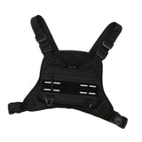 Maxbell Front Chest Bag Multifunction Antitheft Chest Rig for Travel Climbing Hiking black