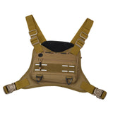 Maxbell Front Chest Bag Multifunction Antitheft Chest Rig for Travel Climbing Hiking brown