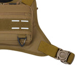 Maxbell Front Chest Bag Multifunction Antitheft Chest Rig for Travel Climbing Hiking brown