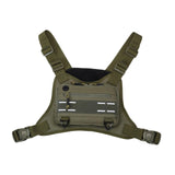 Maxbell Front Chest Bag Multifunction Antitheft Chest Rig for Travel Climbing Hiking green