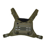 Maxbell Front Chest Bag Multifunction Antitheft Chest Rig for Travel Climbing Hiking green