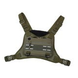 Maxbell Front Chest Bag Multifunction Antitheft Chest Rig for Travel Climbing Hiking green