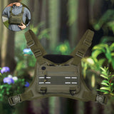 Maxbell Front Chest Bag Multifunction Antitheft Chest Rig for Travel Climbing Hiking green
