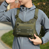 Maxbell Front Chest Bag Multifunction Antitheft Chest Rig for Travel Climbing Hiking green