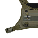 Maxbell Front Chest Bag Multifunction Antitheft Chest Rig for Travel Climbing Hiking green