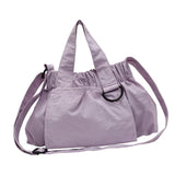Maxbell Women Shoulder Bag Soft Nylon Fashion Large Handbag for Holiday Street Work violet