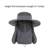 Maxbell Outdoor Sun Hat Foldable Breathable Mesh for Travel Mountaineering Gardening Dark Gray