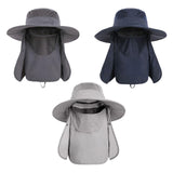 Maxbell Outdoor Sun Hat Foldable Breathable Mesh for Travel Mountaineering Gardening Dark Gray