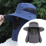 Maxbell Outdoor Sun Hat Foldable Breathable Mesh for Travel Mountaineering Gardening Dark Gray