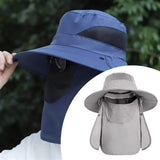 Maxbell Outdoor Sun Hat Foldable Breathable Mesh for Travel Mountaineering Gardening Light Gray