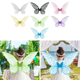 Maxbell Butterfly Wing Adults and Kids Photo Props Decor for Halloween Show Festival White