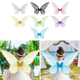 Maxbell Butterfly Wing Adults and Kids Photo Props Decor for Halloween Show Festival White