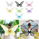 Maxbell Butterfly Wing Adults and Kids Photo Props Decor for Halloween Show Festival White