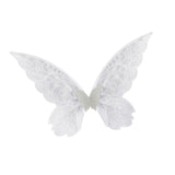 Maxbell Butterfly Wing Adults and Kids Photo Props Decor for Halloween Show Festival White