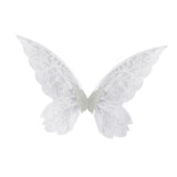 Maxbell Butterfly Wing Adults and Kids Photo Props Decor for Halloween Show Festival White