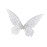 Maxbell Butterfly Wing Adults and Kids Photo Props Decor for Halloween Show Festival White