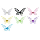 Maxbell Butterfly Wing Adults and Kids Photo Props Decor for Halloween Show Festival White