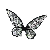 Maxbell Butterfly Wing Adults and Kids Photo Props Decor for Halloween Show Festival Black