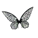 Maxbell Butterfly Wing Adults and Kids Photo Props Decor for Halloween Show Festival Black