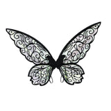 Maxbell Butterfly Wing Adults and Kids Photo Props Decor for Halloween Show Festival Black