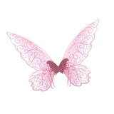 Maxbell Butterfly Wing Adults and Kids Photo Props Decor for Halloween Show Festival Pink