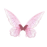 Maxbell Butterfly Wing Adults and Kids Photo Props Decor for Halloween Show Festival Pink