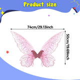 Maxbell Butterfly Wing Adults and Kids Photo Props Decor for Halloween Show Festival Pink