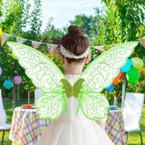Maxbell Butterfly Wing Adults and Kids Photo Props Decor for Halloween Show Festival Green