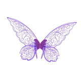 Maxbell Butterfly Wing Adults and Kids Photo Props Decor for Halloween Show Festival Purple