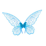 Maxbell Butterfly Wing Adults and Kids Photo Props Decor for Halloween Show Festival Blue